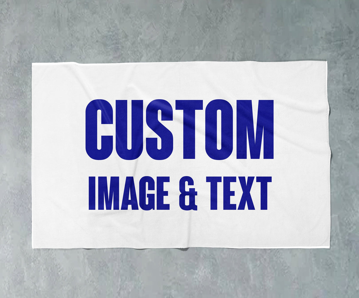 Custom Sports Team Logo Towel, Personalized Gym Rally Towel