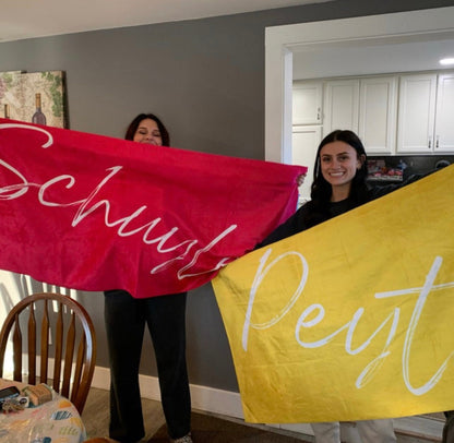 Signature Style Personalized Beach Towel, Beach Towel with Name, Custom Beach Towel, Personalized Beach Towel With Name Outside Birthday