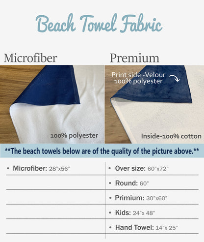 personalized beach towel with name - custom bath pool towel, perfect birthday,vacation gift, soft cotton, durable, stylish summer accessory