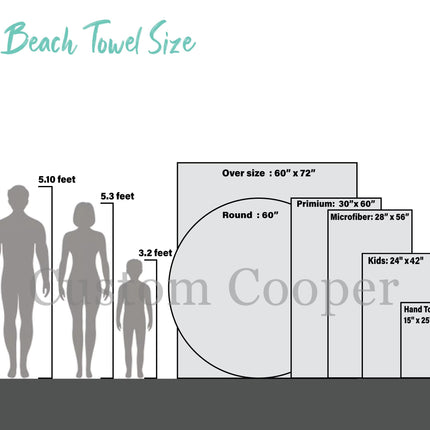 CUSTOM Design Personalized Beach Towel Personalized Name Bath Towel Custom Towel Beach Towel With Name Outside Birthday Vacation Gift