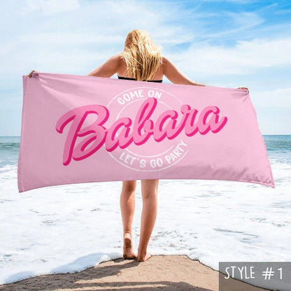 Personalized Beach Towel with Name Custom Design - Adult and Kids Bath Towel, Pool Towel Gift for Anniversaries, Birthdays & Vacations