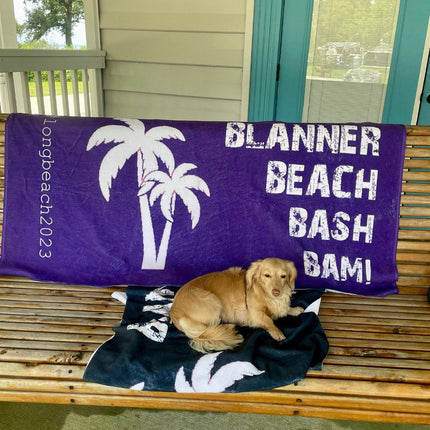 Personalized Sports Team Logo Towel - Custom Rally Towel, Gym & Promotional Gift, Custom Designed Cotton Towel