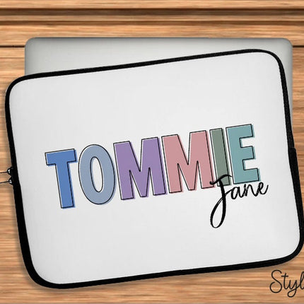 Personalized Name iPad Case: Watercolor Rainbow, Back to School