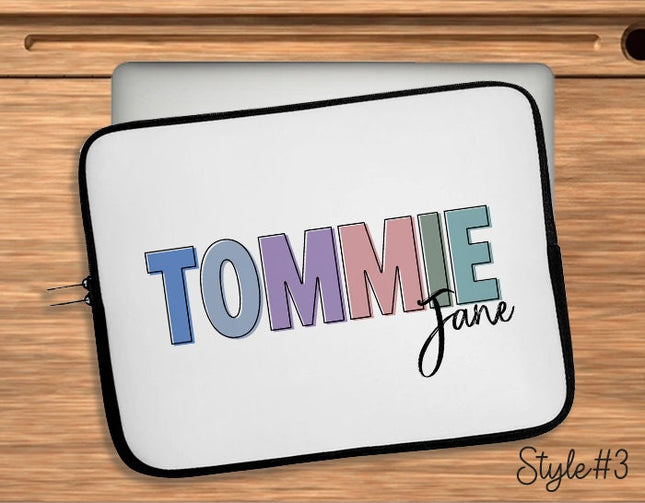 Personalized Name iPad Case: Watercolor Rainbow, Back to School