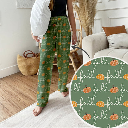 Pumpkin Fall Pajama Pants: Personalized Autumn Loungewear