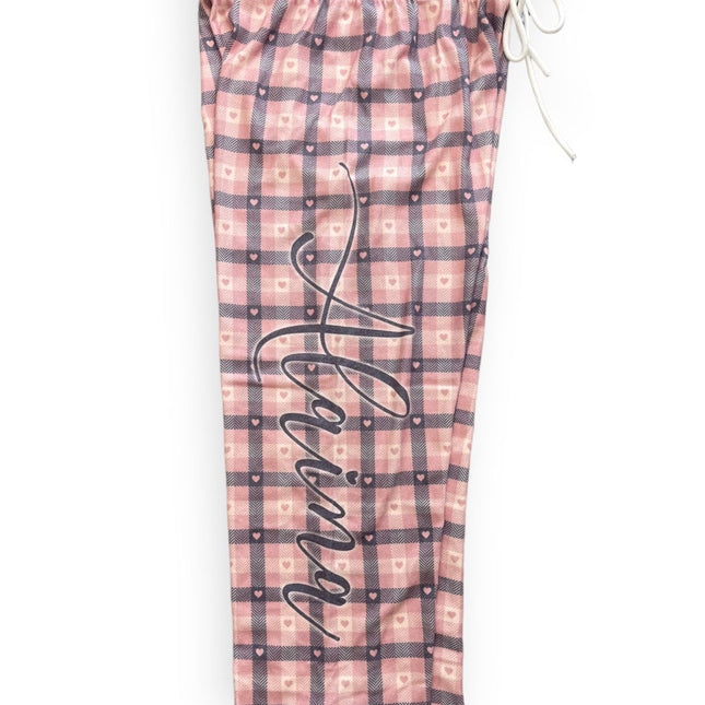 Personalized Plaid Style Pajama Pants, Custom Photo, Christmas Gift