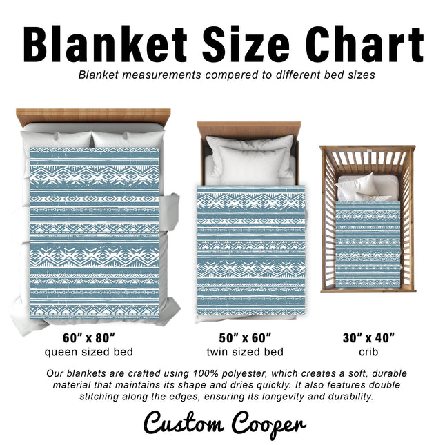 Retro Flower Name Personalized Minky Blanket: Groovy Autumn Decor