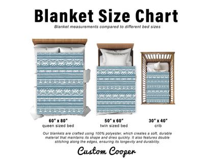 Retro Flower Name Personalized Minky Blanket: Groovy Autumn Decor