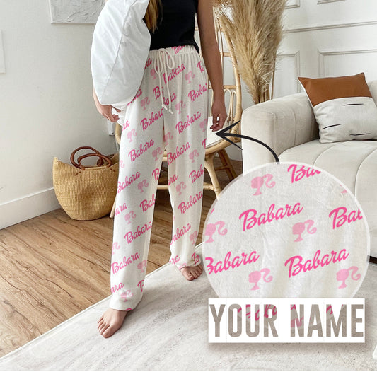 Custom Barbie Doll Pajama pants Using Pet Photo + Name Custom Dog Personalized Pajama Pants Photo Pants Dog Dad Dog Mom Gift
