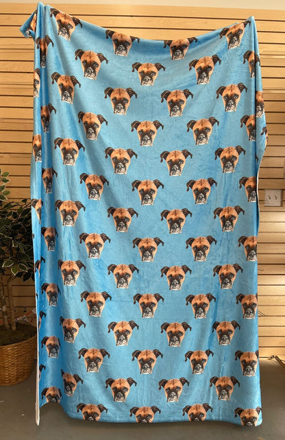 Custom Pet Blanket Using Pet Photo + Name Custom Dog Blanket Personalized Dog Blankets Cat Picture Blanket Pet Photo Blanket Dog Dad Gift