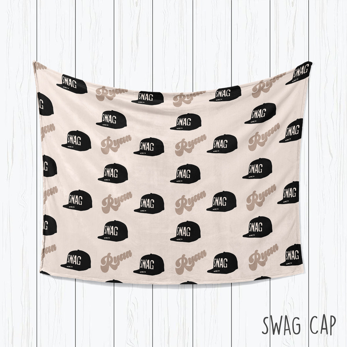 Personalized Kids Blanket: Plush Minky or Sherpa, Custom Name