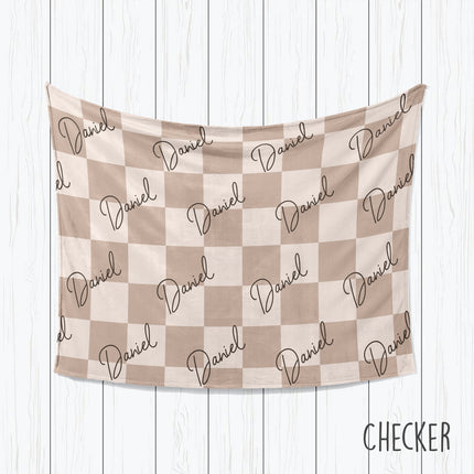 Personalized Construction Toy Blanket: Plush Minky or Sherpa