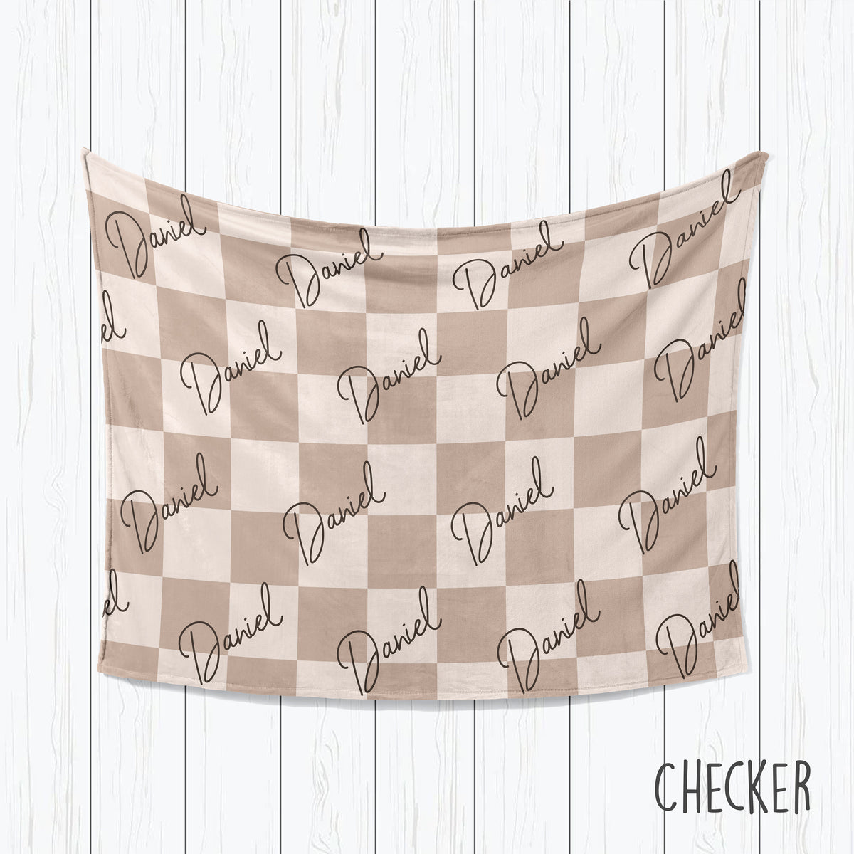 Personalized Construction Toy Blanket: Plush Minky or Sherpa
