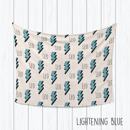 Personalized Kids Blanket: Plush Minky or Sherpa Fleece, Custom Name