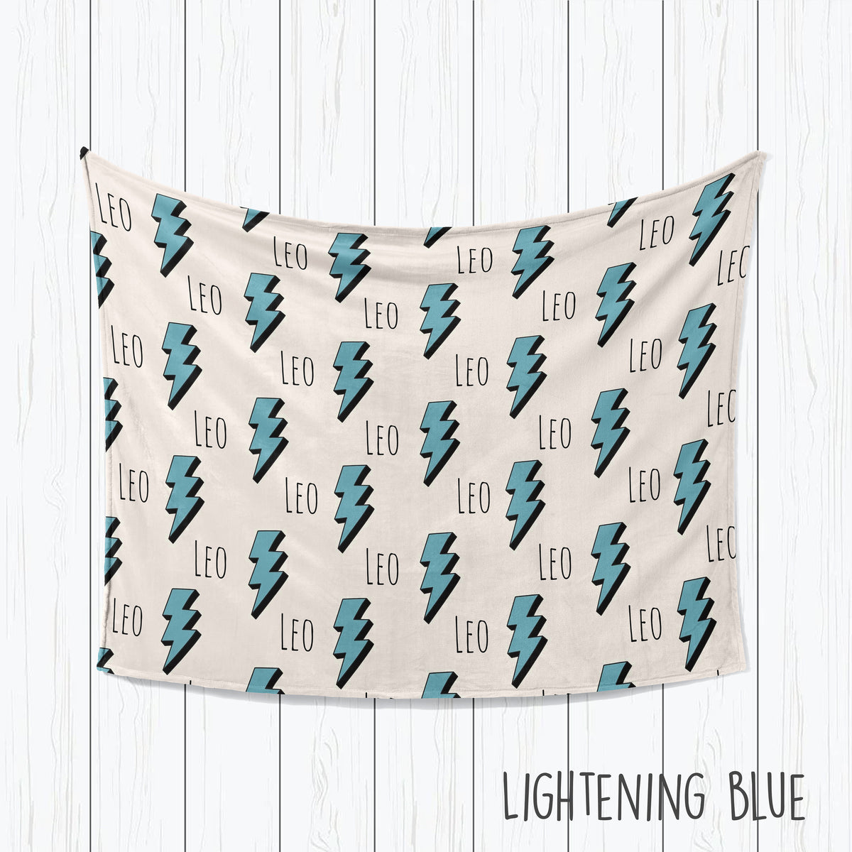 Personalized Kids Blanket: Plush Minky or Sherpa, Graffiti Name Design