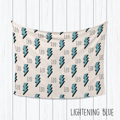 Personalized Kids Blanket: Plush Minky or Sherpa, Graffiti Name Design