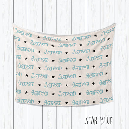 Personalized Kids Blanket: Plush Minky or Sherpa Fleece, Custom Name
