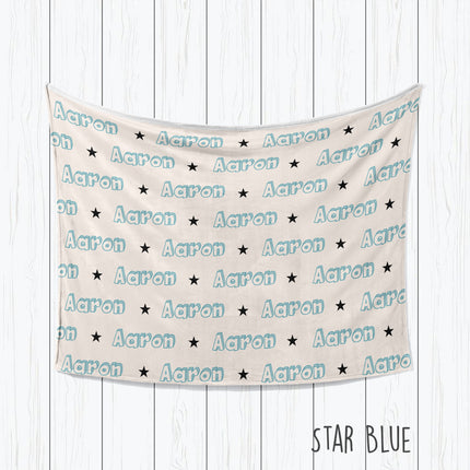 Personalized Kids Desigb Blanket, Lightning Design, Custom Name