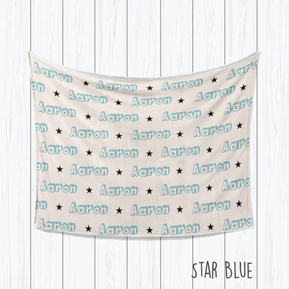 Personalized Kids Desigb Blanket, Lightning Design, Custom Name