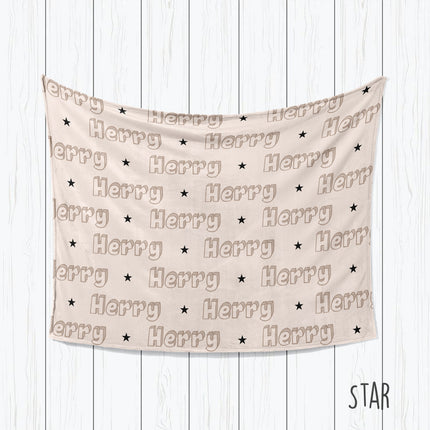 Personalized Kids Blanket: Plush Minky or Sherpa, Custom Name