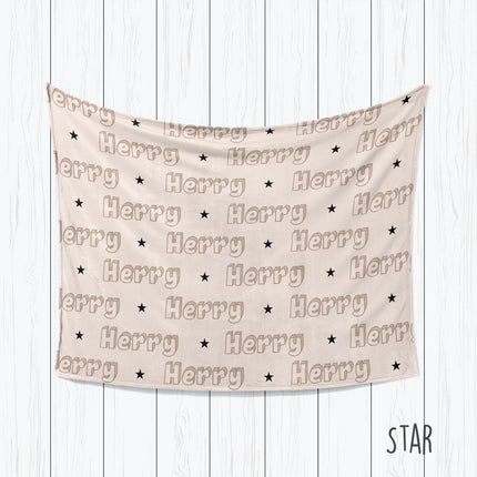 Personalized Construction Toy Blanket: Plush Minky or Sherpa