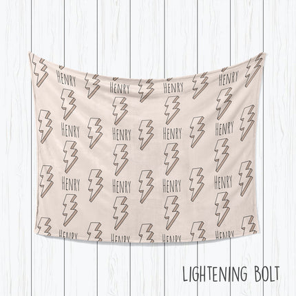 Personalized Kids Blanket: Plush Minky or Sherpa, Custom Name