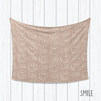 Personalized Construction Toy Blanket: Plush Minky or Sherpa