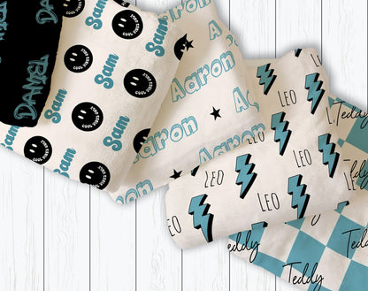 Personalized Kids Blanket: Plush Minky or Sherpa Fleece, Custom Name