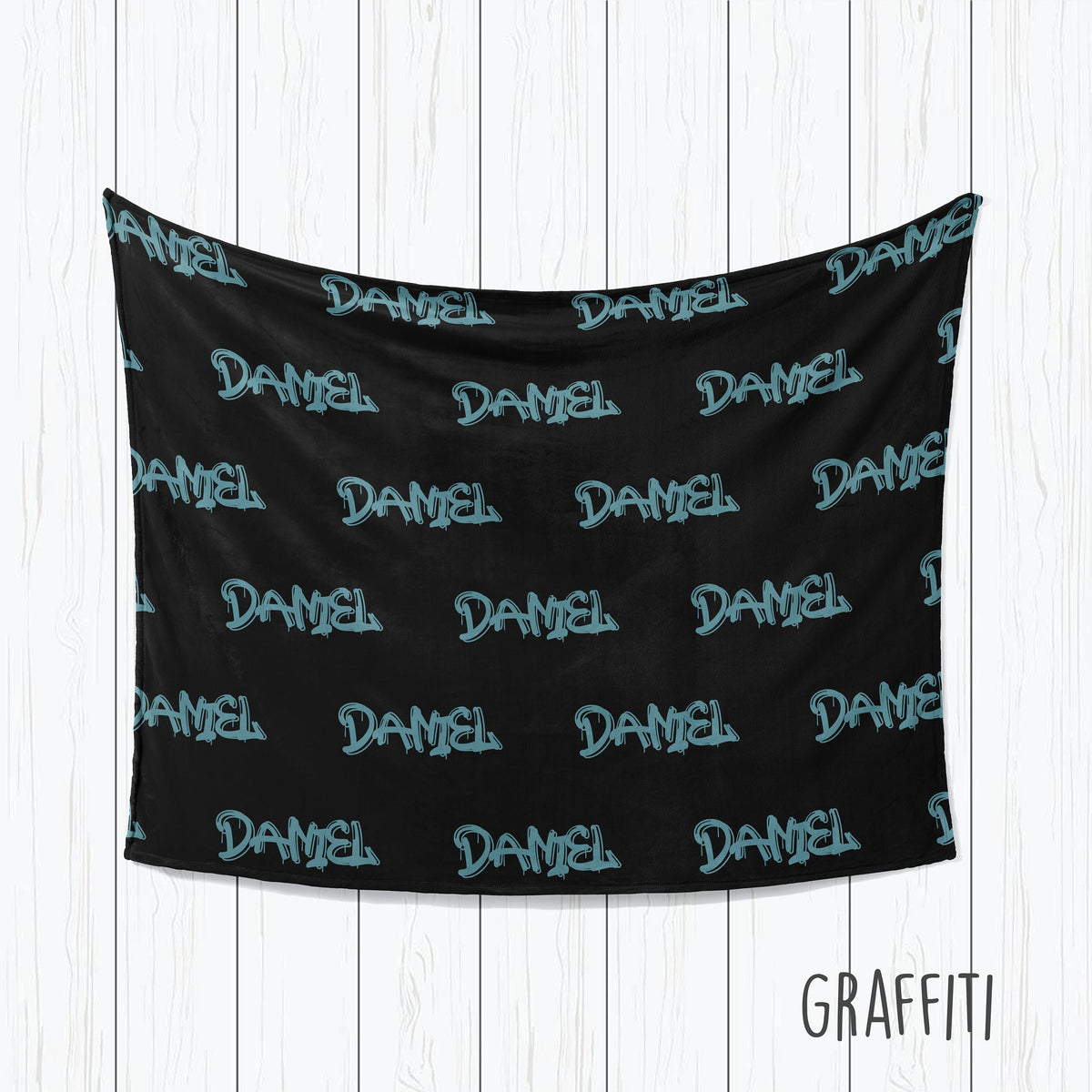 Personalized Kids Desigb Blanket, Lightning Design, Custom Name