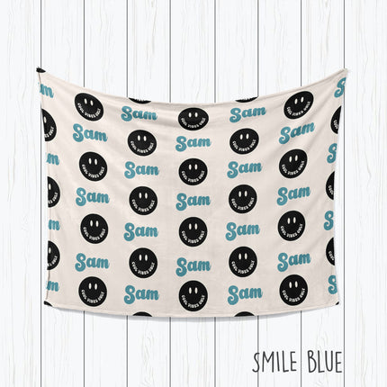 Personalized Kids Blanket: Plush Minky or Sherpa Fleece, Custom Name