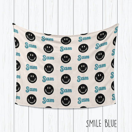Personalized Kids Blanket: Plush Minky or Sherpa Fleece, Custom Name
