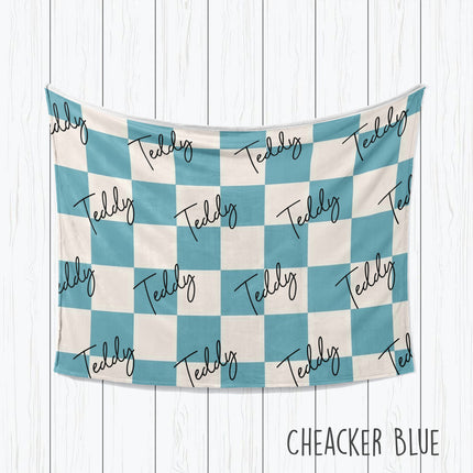 Personalized Kids Blanket: Plush Minky or Sherpa Fleece, Custom Name