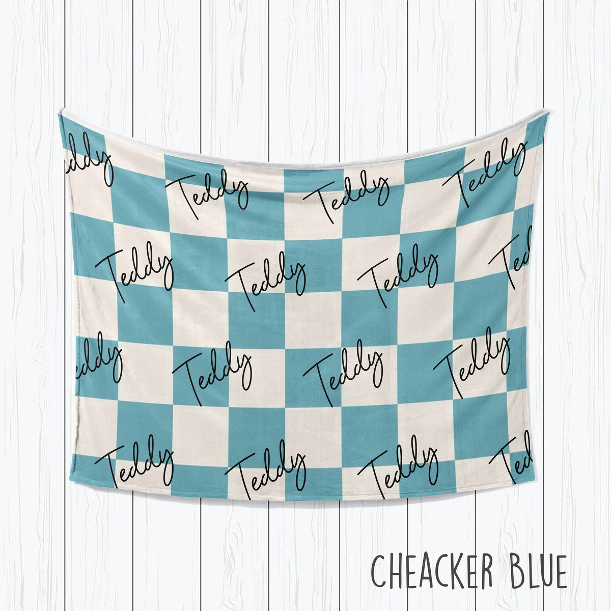 Personalized Kids Blanket: Plush Minky or Sherpa, Graffiti Name Design