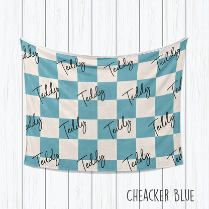 Personalized Kids Blanket: Plush Minky or Sherpa, Graffiti Name Design