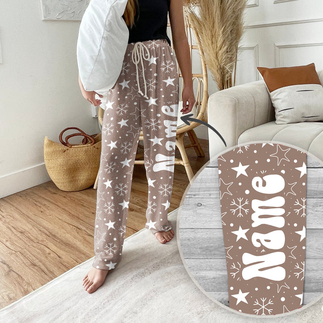 Personalized Pajama Pants: Custom Name Soft Lounge Pants