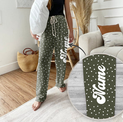 Personalized Pajama Pants, vintage christmas - CustomCooper