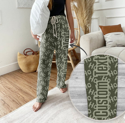 Personalized Pajama Pants, vintage christmas