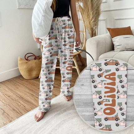 Personalized Christmas Pajama Pants: Groovy Custom Holiday Loungewear