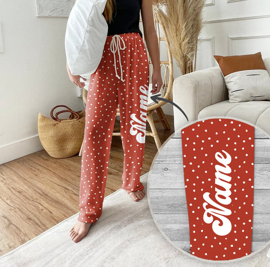 Personalized Groovy style Pajama Pants, vintage christmas, Groovy style