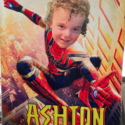 Personalized Superhero Blanket: Custom Kids Blanket