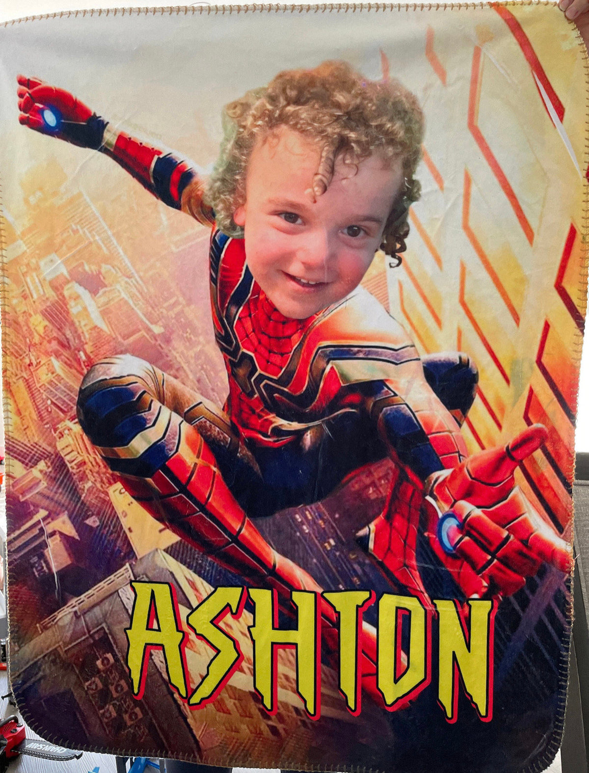Personalized Superhero Blanket: Custom Kids Blanket