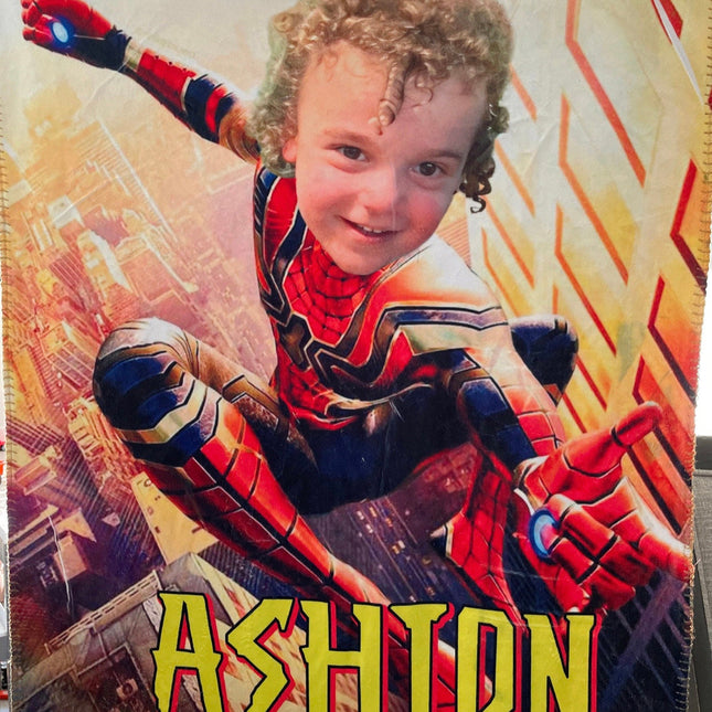 Personalized Superhero Blanket: Custom Kids Blanket
