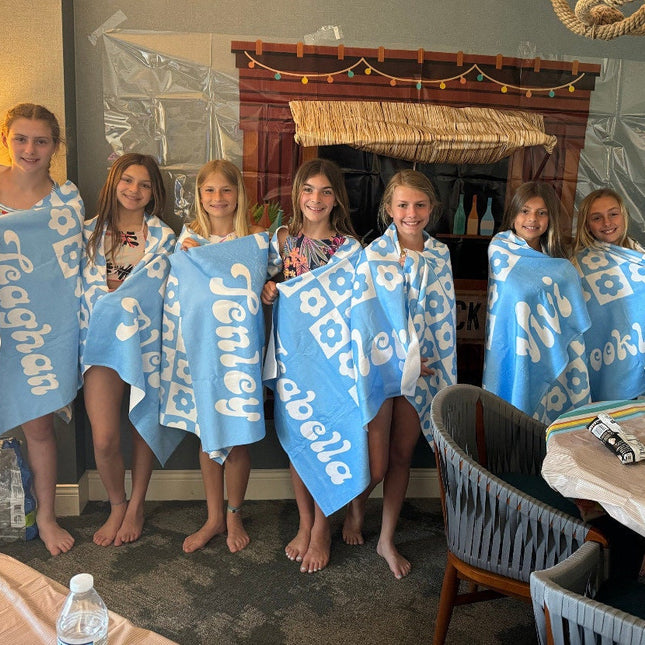 Personalized Beach Towel with Name - Custom Gift for Birthday & Anniversary - New Style Soft Cotton Beach Towel