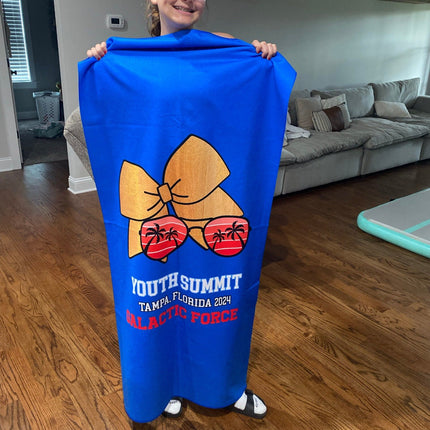 Personalized Sports Team Rally Towel - Custom Gym & Promotional Gift Towel with Logo Design