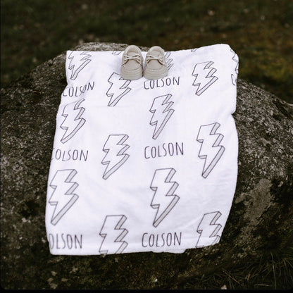 Personalized Construction Toy Blanket: Plush Minky or Sherpa