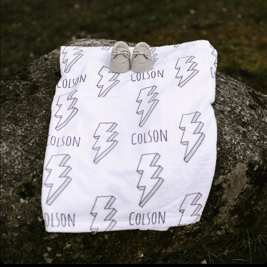 Personalized Kids Minky Blanket: Custom Name, Soft Fleece or Sherpa