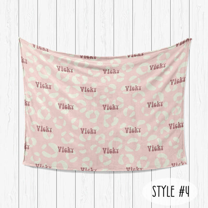 Personalized Minky Blanket: Custom Name Fleece or Sherpa Blanket
