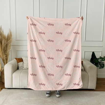 MaMa Girl Design Personalize blanket, Minky or Sherpa custom blanket, Baby blanket, Kids Blanket, birthday gift idea