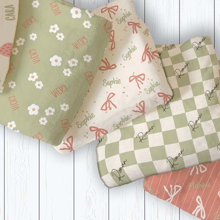 Personalized Strawberry Kids Blanket: Plush Minky or Sherpa, Birthday Gift