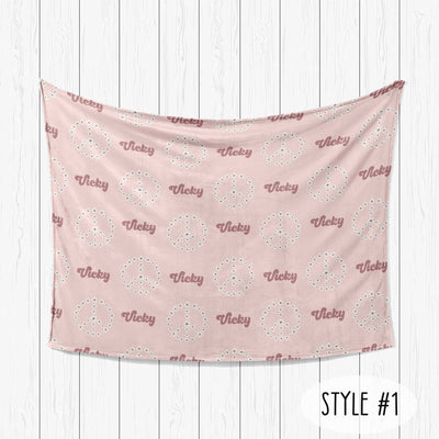 MaMa Girl Design Personalize blanket, Minky or Sherpa custom blanket, Baby blanket, Kids Blanket, birthday gift idea